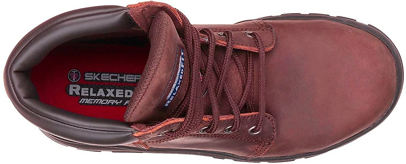 SKECHERS Women's Relaxed Fit Workshire Peril Steel Toe Boots