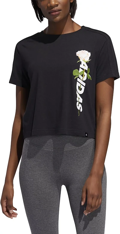 adidas Women's Work In Progress Floral Essentials Graphic T-shirt