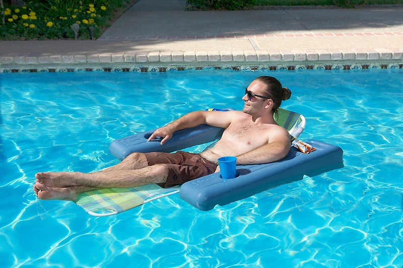 Poolmaster Caribbean Plaid Pool Float Lounge