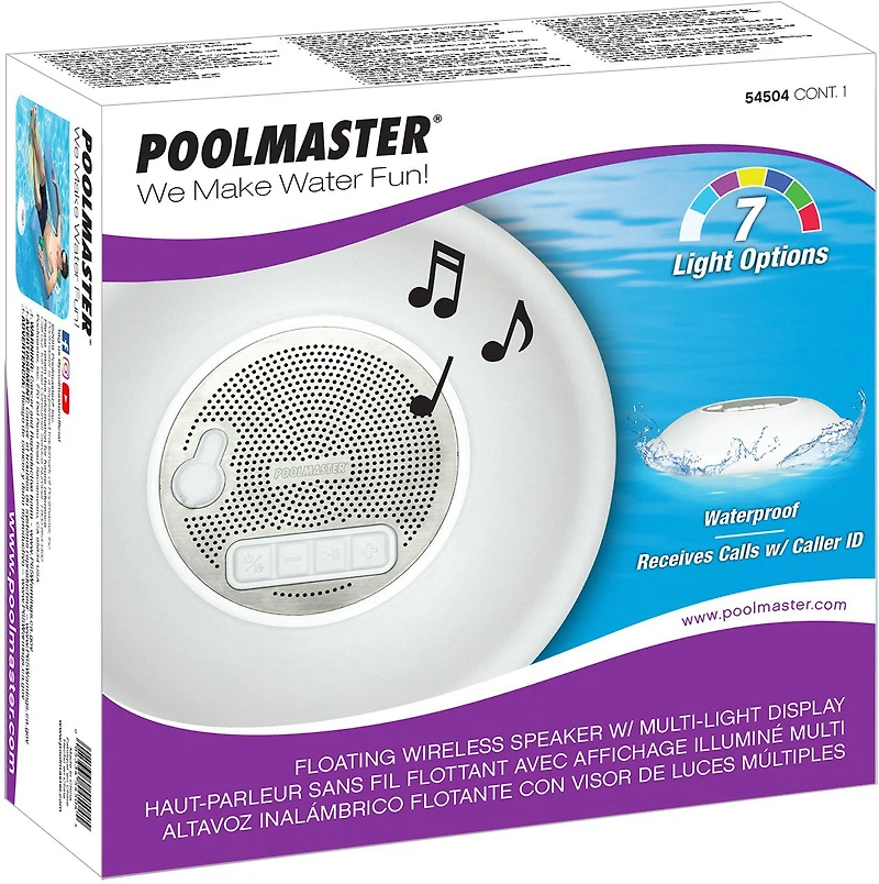 Poolmaster Floating Light-Up Wireless Speaker