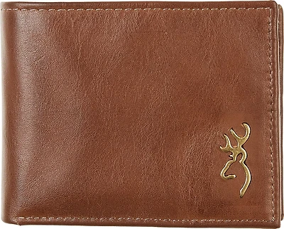 Browning Men's Brass Buck Bi-fold Wallet