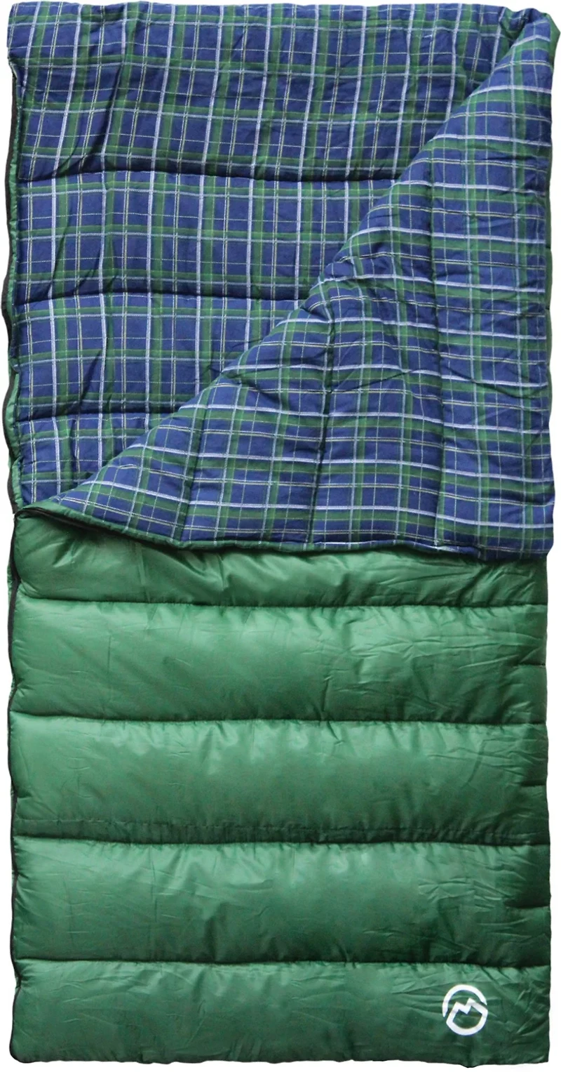 Magellan Outdoors 4 lbs Flannel Lined Rectangle Sleeping Bag