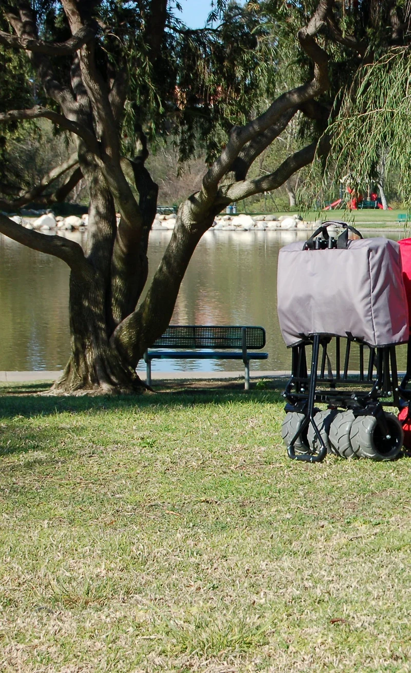 Creative Outdoor Silver Series All-Terrain Big Wheel Wagon