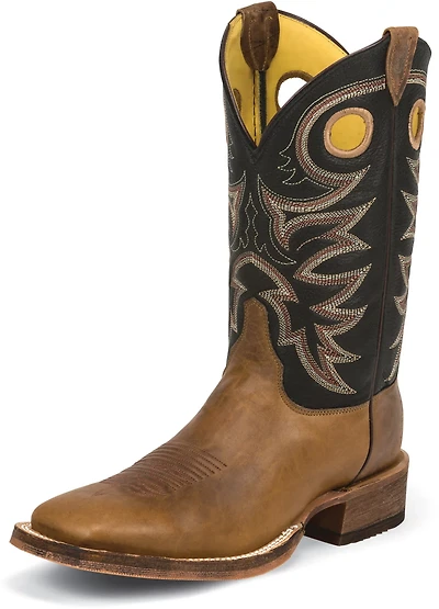 Justin Men's Dark Caddo Bent Rail Western Boots