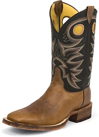 Justin Men's Dark Caddo Bent Rail Western Boots