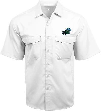 Antigua Men's Tulane University Game Day Woven Fishing Shirt
