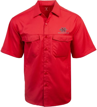 Antigua Men's Nicholls State University Game Day Woven Fishing Shirt