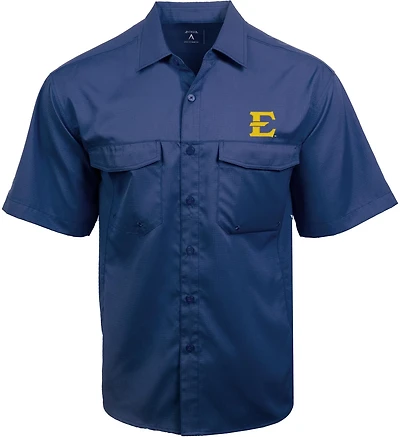 Antigua Men's East Tennessee State University Game Day Woven Fishing Shirt