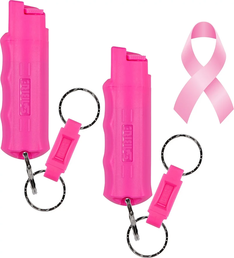 SABRE Key Case Pepper Sprays with Quick-Release Key Rings 2-Pack