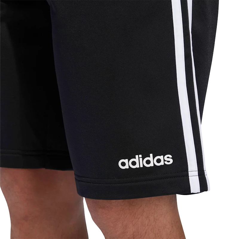 adidas Men's Essential 3-Stripes Tricot Shorts 10 in