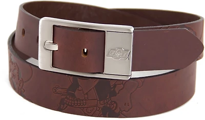 Eagles Wings Men's Oklahoma State University Brandish Leather Belt
