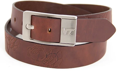 Eagles Wings Men's Virginia Tech Brandish Leather Belt