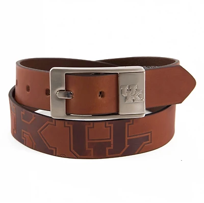 Eagles Wings Men's University of Kentucky Brandish Leather Belt