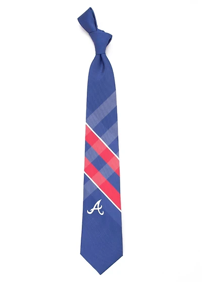 Eagles Wings Men's Atlanta Braves Grid Woven Necktie