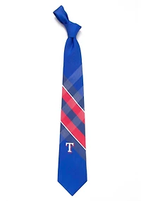 Eagles Wings Men's Texas Rangers Grid Woven Necktie