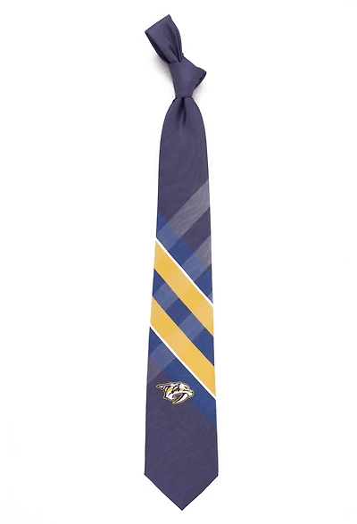 Eagles Wings Men's Nashville Predators Grid Necktie