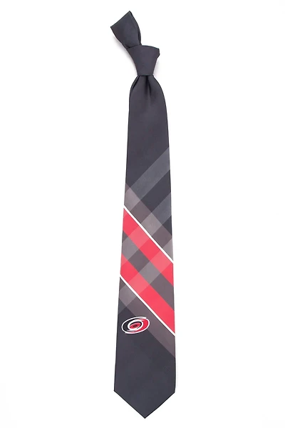 Eagles Wings Men's Carolina Hurricanes Grid Necktie