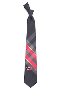 Eagles Wings Men's Carolina Hurricanes Grid Necktie