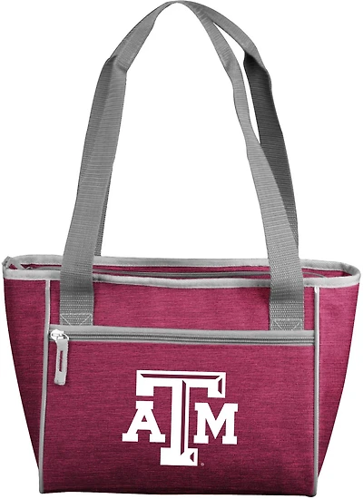 Logo Texas A&M University Crosshatch 16 Can Cooler Tote