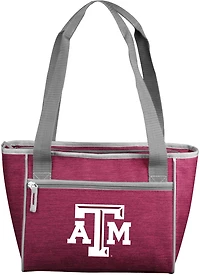 Logo Texas A&M University Crosshatch 16 Can Cooler Tote