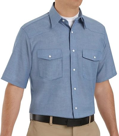 Red Kap Men's Deluxe Western Style Short Sleeve Work Shirt