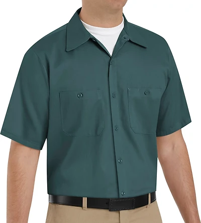 Red Kap Men's Wrinkle Resistant Cotton Short Sleeve Work Shirt