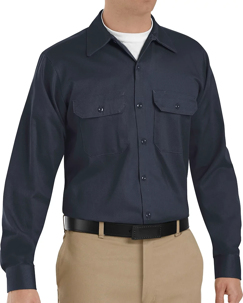 Red Kap Men's Deluxe Heavyweight Cotton Long Sleeve Work Shirt