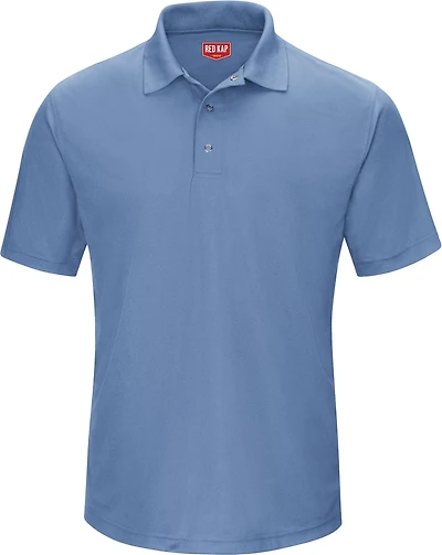Red Kap Men's Performance Knit Gripper Front Work Polo Shirt