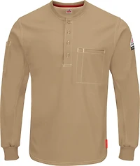 Bulwark Men's iQ Series Henley Long Sleeve Work Shirt