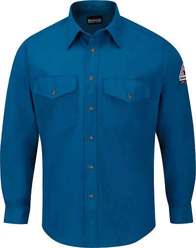 Bulwark Men's Nomex IIIA Snap Front Long Sleeve Uniform Work Shirt