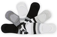 BCG Striped Mesh Footie Socks 6 Pack