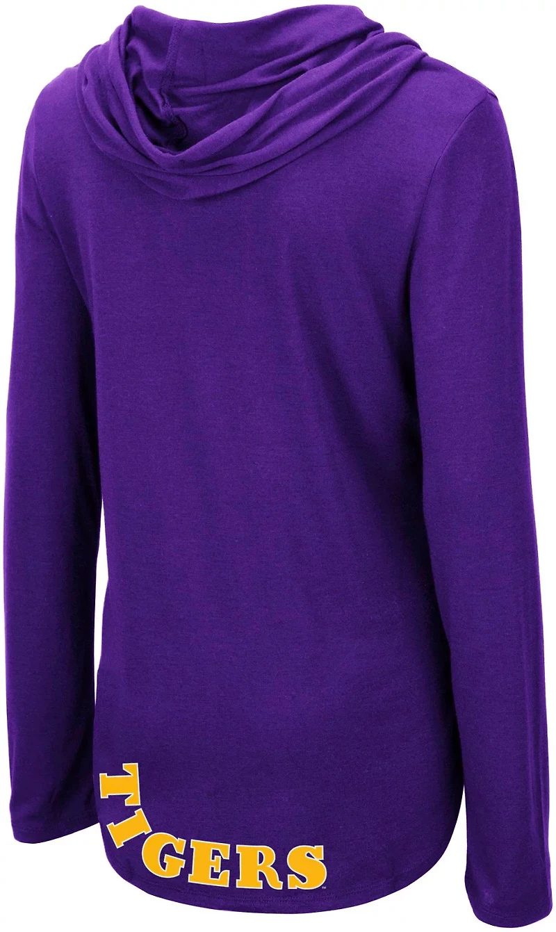 Colosseum Athletics Women's Louisiana State University My Lover Hooded Long Sleeve T-shirt