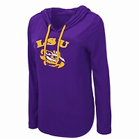 Colosseum Athletics Women's Louisiana State University My Lover Hooded Long Sleeve T-shirt
