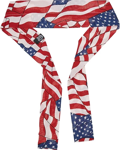 ZANHeadgear Men's Wavy American Flag Cooldanna