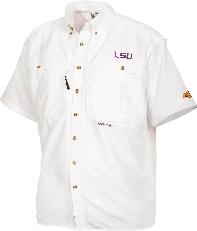 Drake Waterfowl Men's Louisiana State University Wingshooter's Shirt