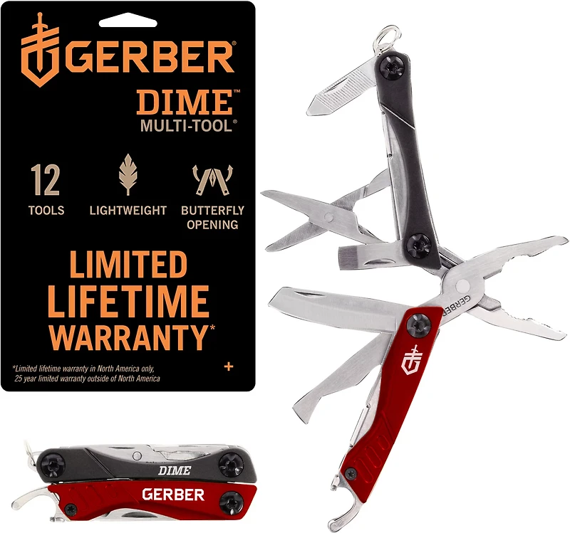 Gerber Dime Red Needle Nose Multi-Tool
