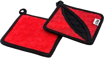 Lodge 6.5 in Square Silicone & Fabric Potholder