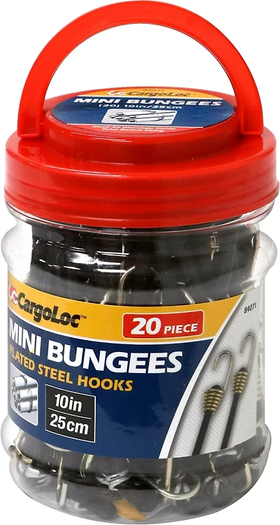 CargoLoc 10 in Mini Bungee Cords 20-Pack