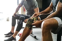 Harbinger Adults' Red Line Knee Wraps