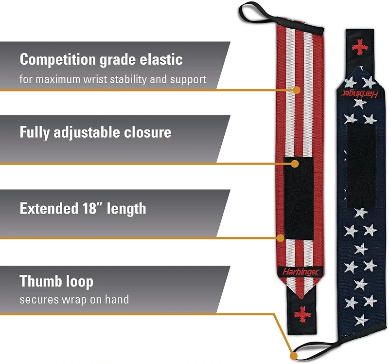 Harbinger Adults' Red Line Wrist Wraps