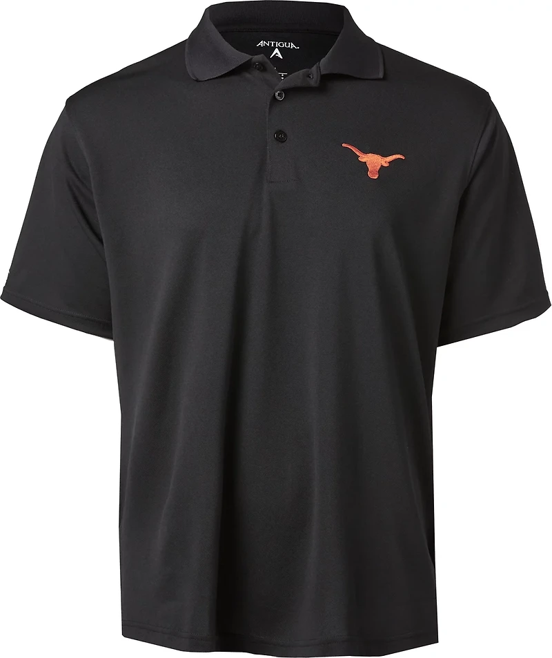 Antigua Men's University of Texas Pique Xtra-Lite Polo Shirt