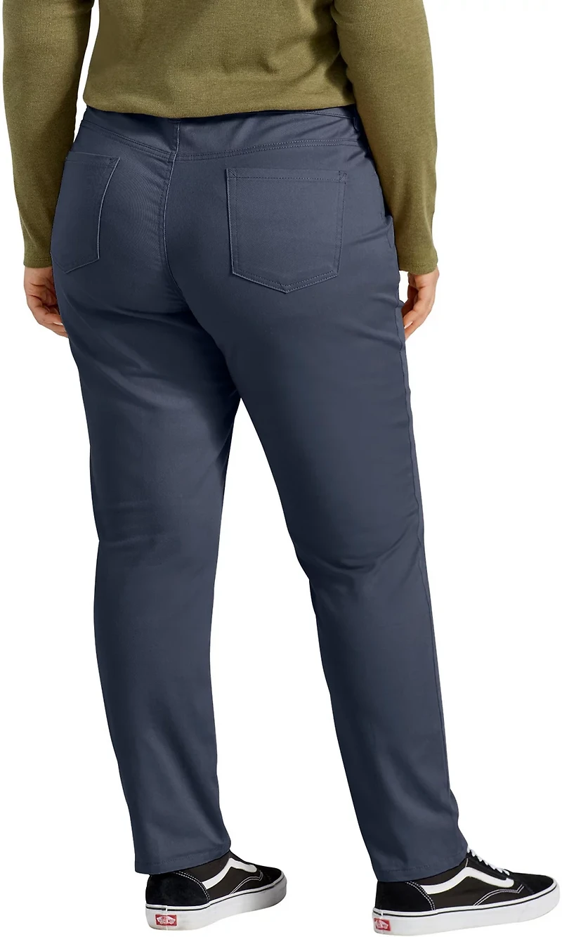 Dickies Women's Plus Perfect Shape Skinny Twill Pants