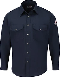 Bulwark Men's Lightweight Nomex Flame Resistant Snap ont Shirt
