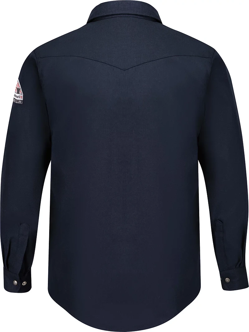 Bulwark Men's Lightweight Nomex Flame Resistant Snap ont Shirt