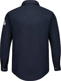 Bulwark Men's Lightweight Nomex Flame Resistant Snap ont Shirt