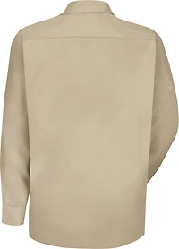 Red Kap Men's Specialized Pocketless Long Sleeve Work Shirt
