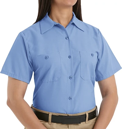 Red Kap Women's Industrial Short Sleeve Work Shirt