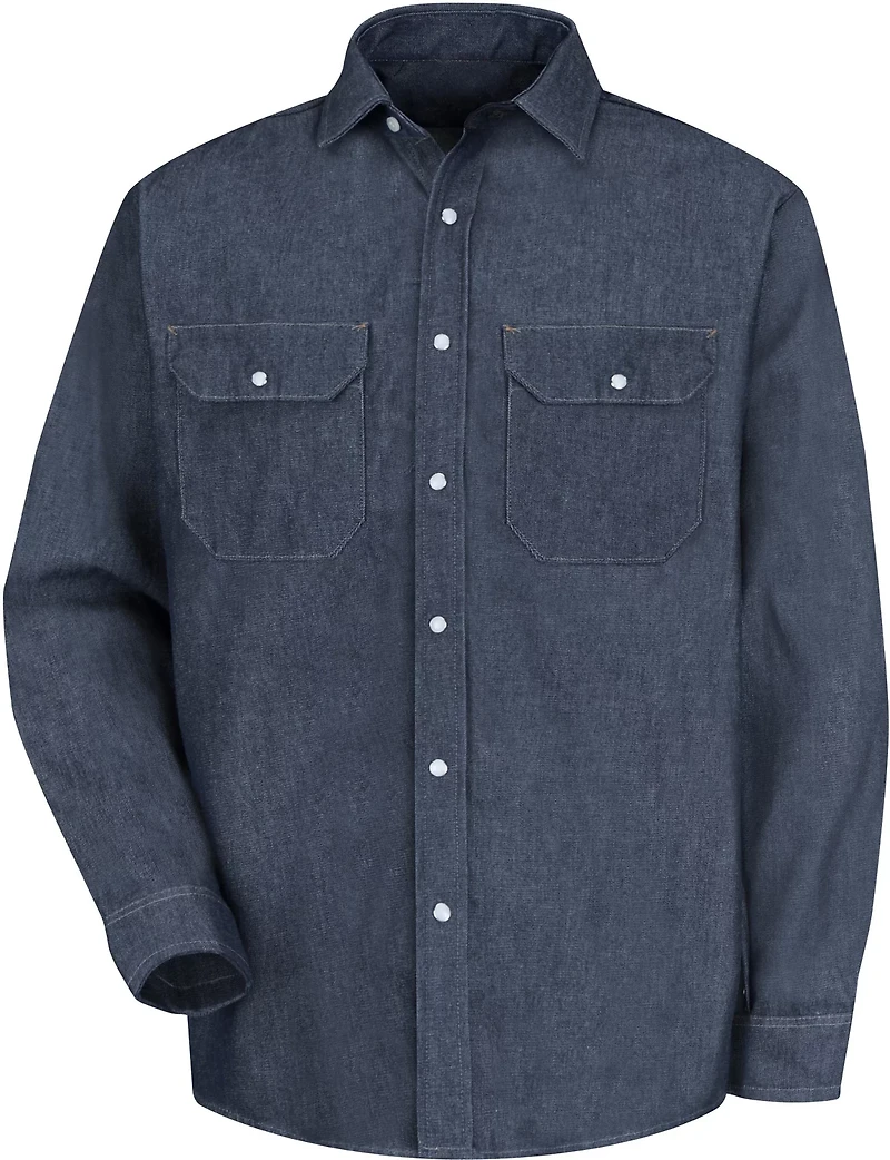 Red Kap Men's Deluxe Denim Long Sleeve Shirt