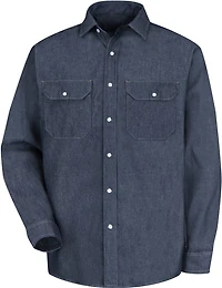 Red Kap Men's Deluxe Denim Long Sleeve Shirt