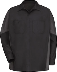 Red Kap Men's 2-Tone Crew Long Sleeve Shirt